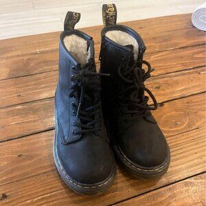 Kids Fleece Lined Doc Marten Boots